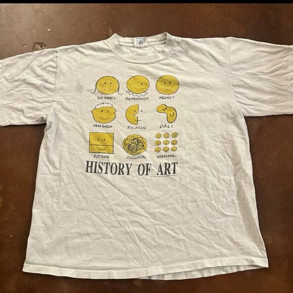 History of Art Vintage Single Stitch Tee Size XL - Picture 1 of 6